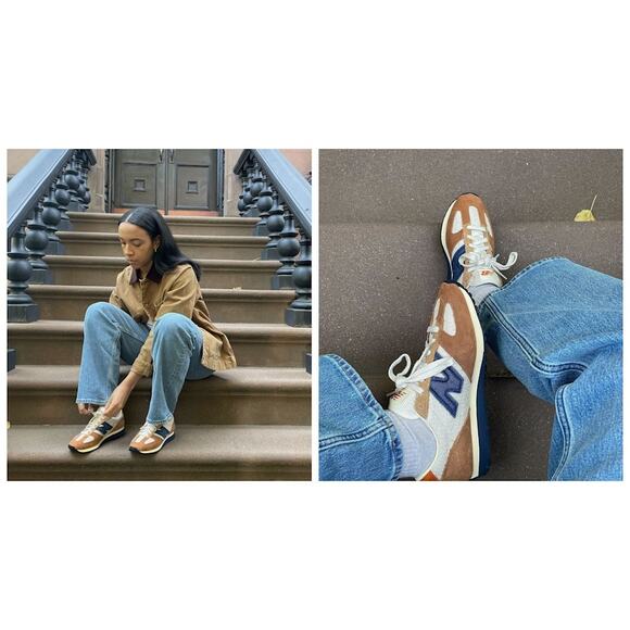 Sezane x New Balance 471 - Ecru/Brown Size US Male 6 / EU Women 38.5✨ - Picture 4 of 11